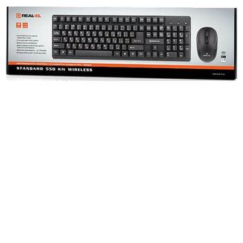 Клавіатура та миша бездротова REAL-EL Standard 550 Kit (EL123100024) (EL123100024) фото №3