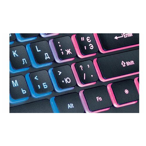Клавіатура REAL-EL Comfort 8000 Backlit Ukr Black USB фото №6