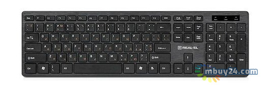 Клавіатура Real-El Comfort 7080 USB Чорний фото №1