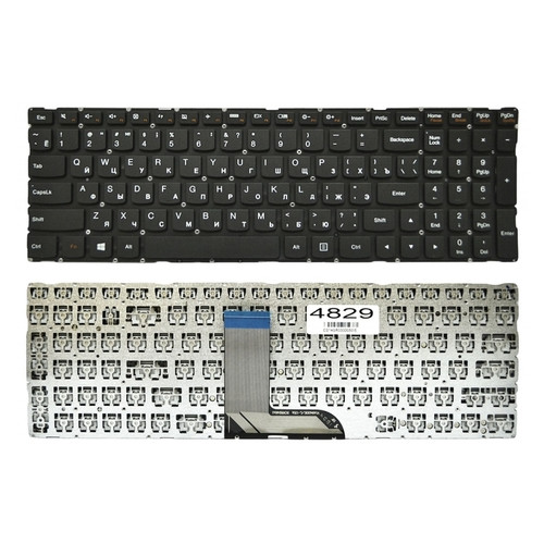 Клавіатура Lenovo 700-15ISK чорна фото №1