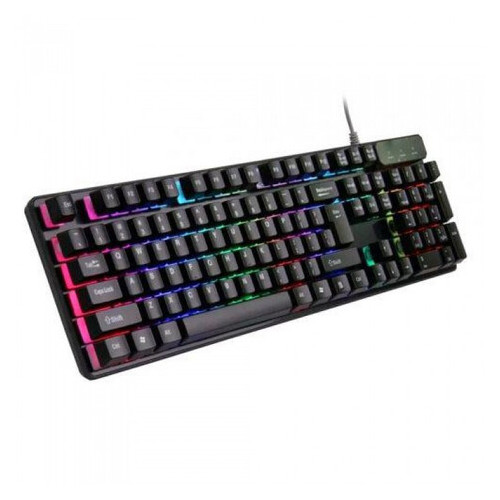 Клавіатура з кольоровим підсвічуванням та мишкою UKC HK-6300TZ, Чорний фото №3