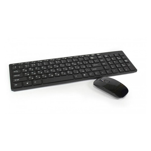 Бездротова клавіатура з мишкою UKC k06 з адаптером, Чорний фото №3