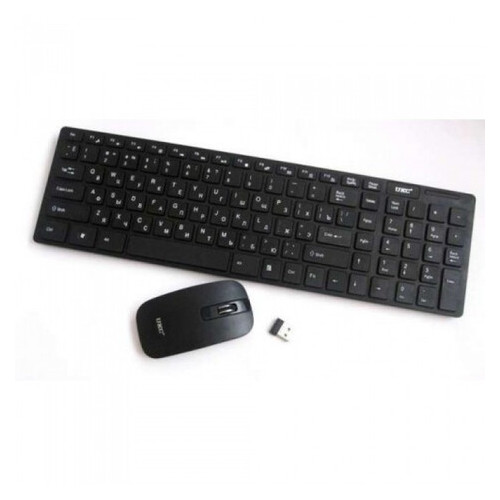 Бездротова клавіатура з мишкою UKC k06 з адаптером, Чорний фото №4