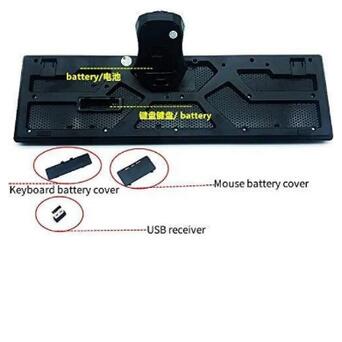 Бездротова клавіатура з мишкою UKC TJ-808 USB діапазон 10 метрів чорний (lp-89839_280) фото №5