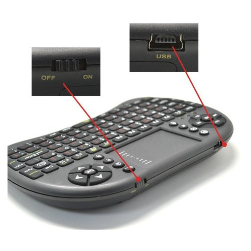 Бездротова клавіатура (для Smart TV) Riitek mini i8 EN (RT-MWK08 EN) фото №3