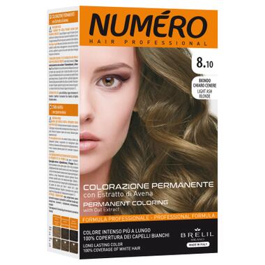 Фарба для волосся Brelil Numero 8.10 - Light Ash Blonde 140 мл (8011935081318) фото №1