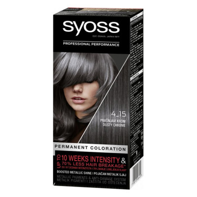 Фарба для волосся Syoss 4-15 Димчастий хром 115 мл (9000101266481) фото №1
