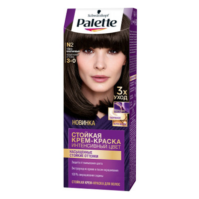 Фарба для волосся Palette 3-0 Темно-каштановий 110 мл (3838905551566) фото №1