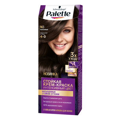 Фарба для волосся Palette 4-0 Каштановий 110 мл (3838905551573) фото №1