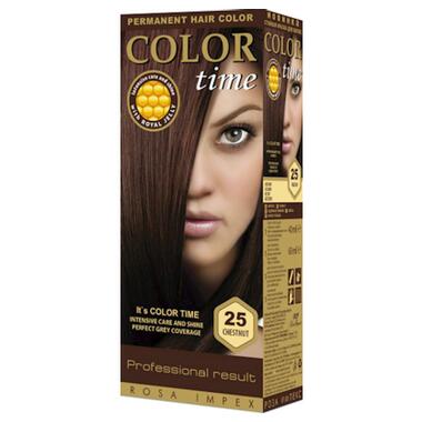 Фарба для волосся Color Time 25 - Каштан (3800010502528) фото №1