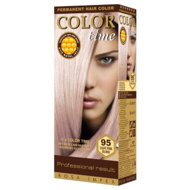 Фарба для волосся Color Time 95 - Світло-рожево-русявий (3800010502962) фото №1