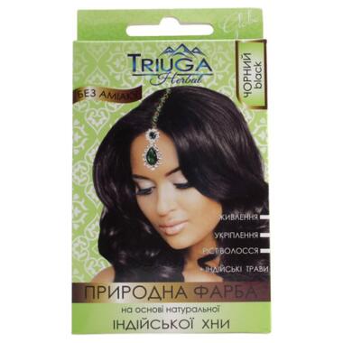 Фарба для волосся Triuga На основі натуральної індійської хни Чорний 25 г (8908003544229) фото №1