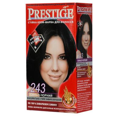 Фарба для волосся Vip's Prestige 243 - Синьо-чорний 115 мл (3800010500852) фото №1