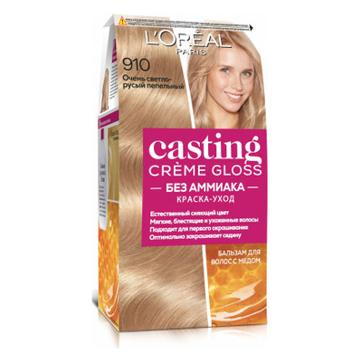 Фарба для волосся L'Oreal Paris Casting Creme Gloss 910-Дуже світло-русявий попелястий 120 мл (3600521831786) фото №1