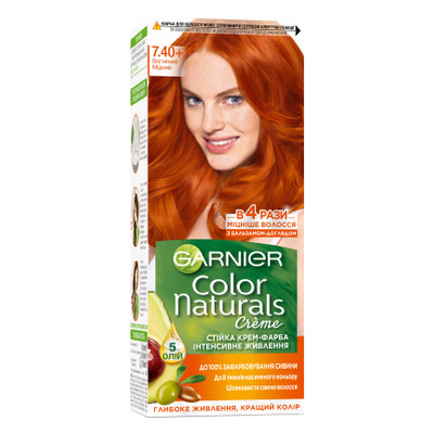 Фарба для волосся Garnier Color Naturals 7.40 Вогненний мідний 110 мл (3600541265080) фото №1