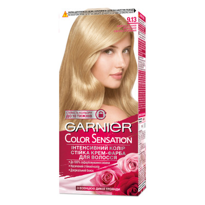 Фарба для волосся Garnier Color Sensation 9.13 Кришталевий бежевий світло-русявий 110 мл (3600541135918) фото №1