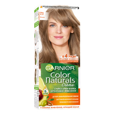 Фарба для волосся Garnier Color Naturals 7.1 Вільха 110 мл (3600540676818) фото №1