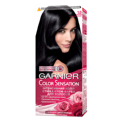 Краска для волос Garnier Color Sensation 1.0 Ультрачерный 110 мл (3600541135765) фото №1