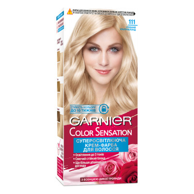 Фарба для волосся Garnier Color Sensation 111 Срібний ультраблонд 110 мл (3600541135949) фото №1