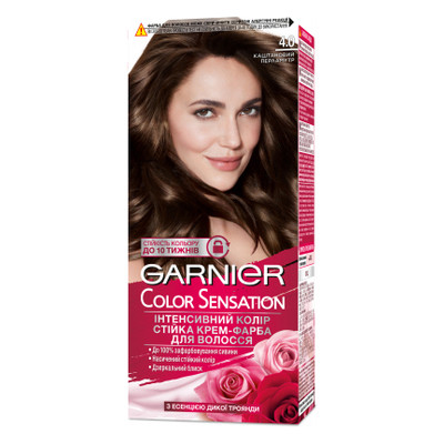 Фарба для волосся Garnier Color Sensation 4.0 Каштановий перламутр 110 мл (3600541135802) фото №1