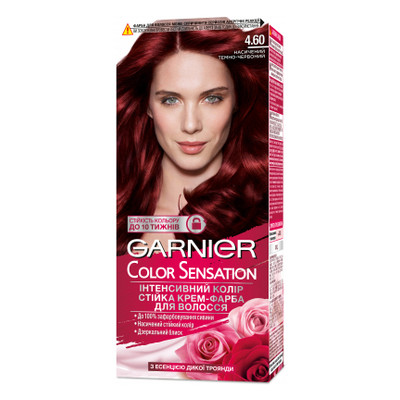 Фарба для волосся Garnier Color Sensation 4.60 Інтенсивний темно-червоний 110 мл (3600541135826) фото №1
