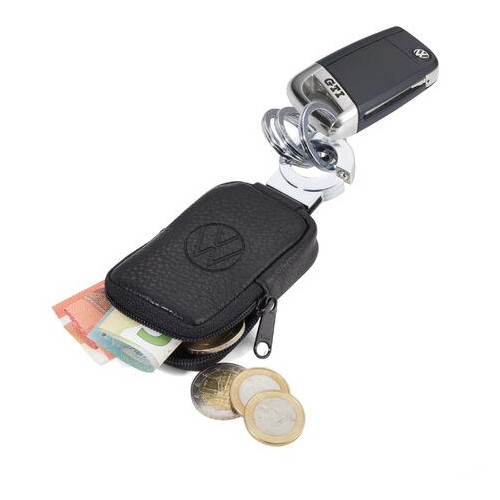 Брелок Troika Key-Click Valet зі шкіряним гаманцем для монет фото №3
