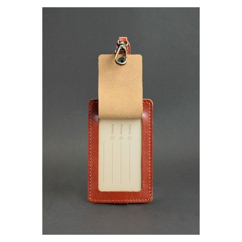 Бірка для багажу Blank Note Бланк-тег Світло-коричнева (BN-TAG-1-k) фото №4