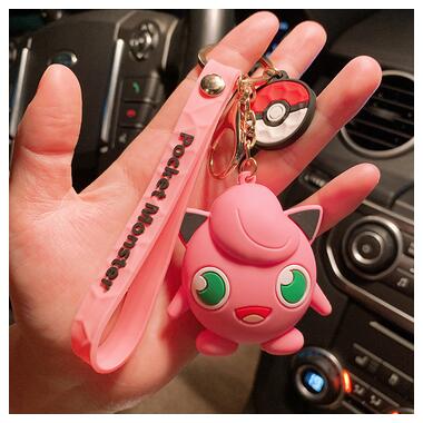 Унікальний брелок на рюкзак, ключі Покемон Джигліпафф Pokemon Пікачу Рожевий Shantou фото №2