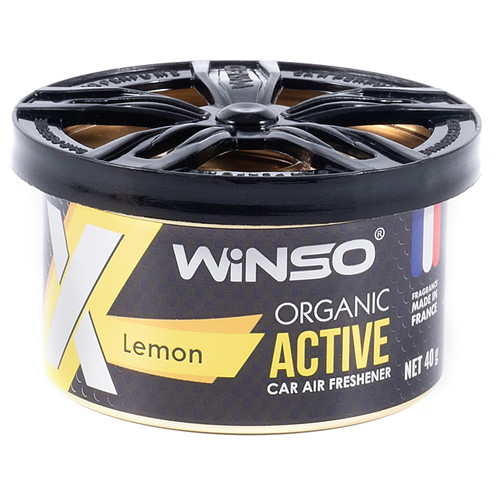 Ароматизатор Winso X Active Organic Lemon, 40g фото №1