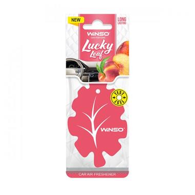 Освіжувач повітря WINSO Lucky Leaf, целюлозний ароматизатор, Peach 537930 фото №1