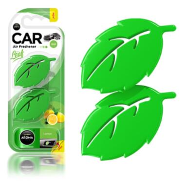 Ароматизатор для автомобіля Aroma Car Leaf 3D Mini - Lemon (831341) фото №1