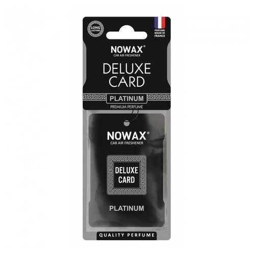 NOWAX Ароматизатор Delux Card 6р. - Platinum (50шт/ящ) (NX07735) фото №1