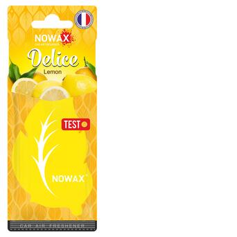 Ароматизатор повітря целюлозний Nowax серія Delice - Lemon 50шт/уп (NX00081) фото №1
