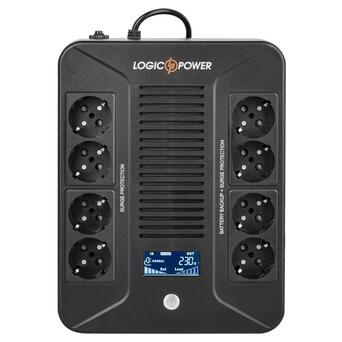 Лінійно-інтерактивний ДБЖ LogicPower LP-UL800VA-8PS (480Вт) (LP16161) фото №1