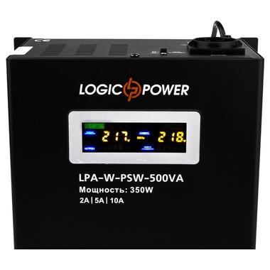 Источник бесперебойного питания LOGICPOWER LPA-W-PSW-500VA (350Вт)2A/5A/10A фото №6