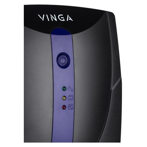 Джерело безперебійного живлення Vinga LED 600VA plastic case (VPE-600P) фото №4