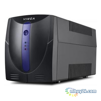 Джерело безперебійного живлення Vinga LED 800VA plastic case (VPE-800P) фото №1