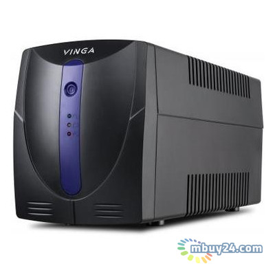 Джерело безперебійного живлення Vinga LED 1500VA plastic case (VPE-1500P) фото №1
