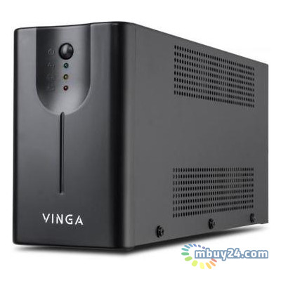 Джерело безперебійного живлення Vinga LED 2000VA metall case (VPE-2000M) фото №1