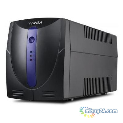 Источник бесперебойного питания Vinga LED 1500VA plastic case with USB+RJ45 (VPE-1500PU) фото №1