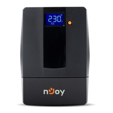 Джерело безперебійного живлення nJoy Horus Plus 600 Lin.int. AVR 2 x євро USB LCD пластик фото №1