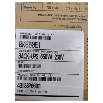 ДБЖ APC Back-UPS CS 650 VA (BK650EI) фото №12