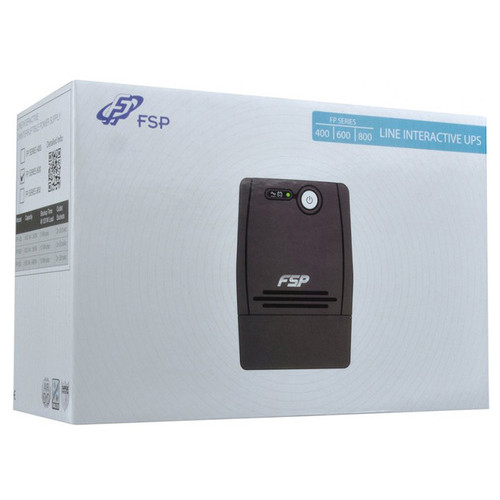 ДБЖ FSP FP800, 800ВА/480Вт, Line-Int, IECx4 USB, AVR, Black (PPF4800415) фото №4