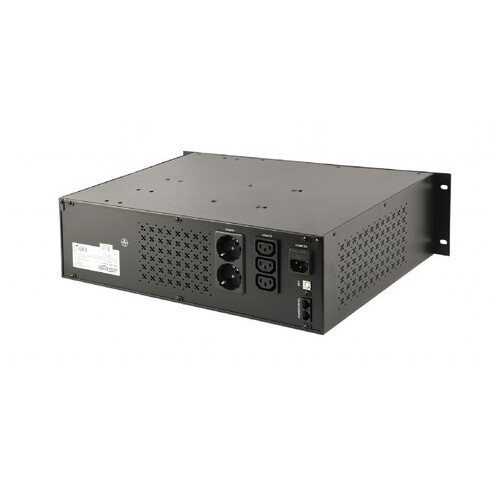 ДБЖ EnerGenie UPS-RACK-1500 1500VA, Line Int., AVR, 3xIEC 2xSchuko, USB, LCD, RJ11 фото №2