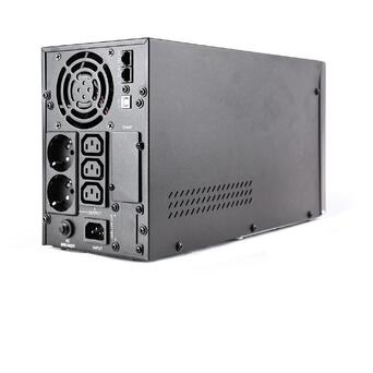 ДБЖ EnerGenie EG-UPS-PS2000-02 2000VA, Line Int., AVR, 3xIEC 2xSchuko, метал фото №2