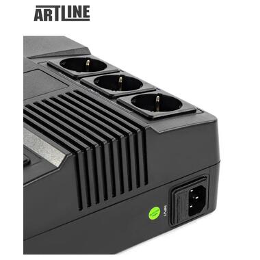 ДБЖ (UPS) лінійно - інтерактивний Artline AIO 650, 650VA/360W, LED, 6 x Schuko (ALAIO650) фото №7