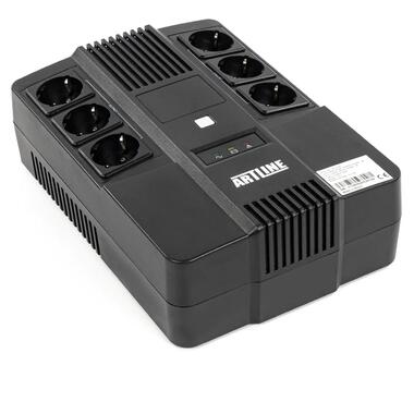 ДБЖ (UPS) лінійно - інтерактивний Artline AIO 650, 650VA/360W, LED, 6 x Schuko (ALAIO650) фото №1