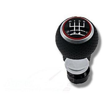 Ручка важеля  КПП для Audi A3 96-03 красная окантовка ( 5 ст КПП) фото №1