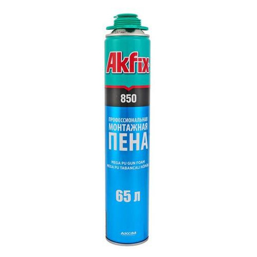 Пена Akfix профи Mega 850 мл 65 л летняя 850 (FA007) фото №1