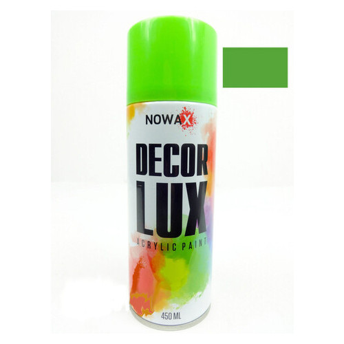 Фарба акрилова Nowax Decor Lux Світло-зелений 450 мл (NX48027) фото №1